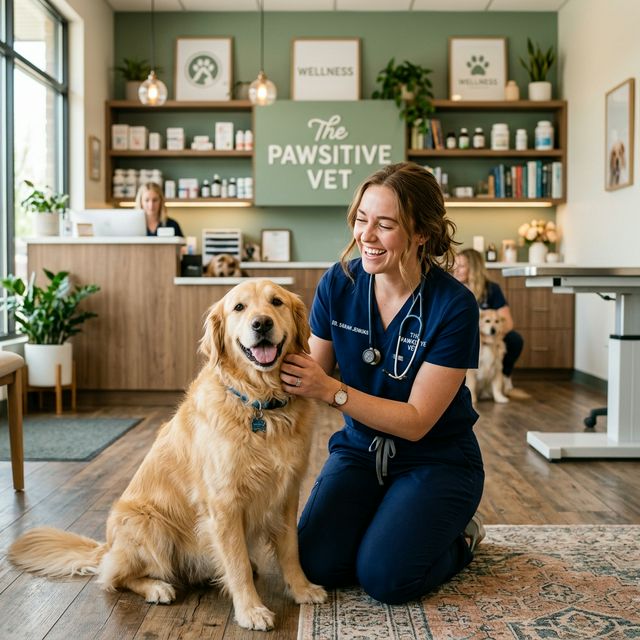 Dra. Viviane atendendo pet